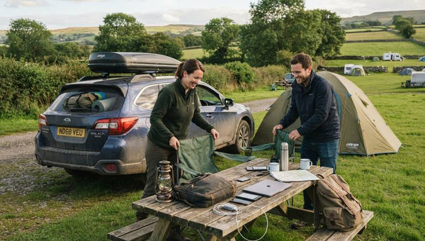 Camping picnic for the best portable power stations in the UK