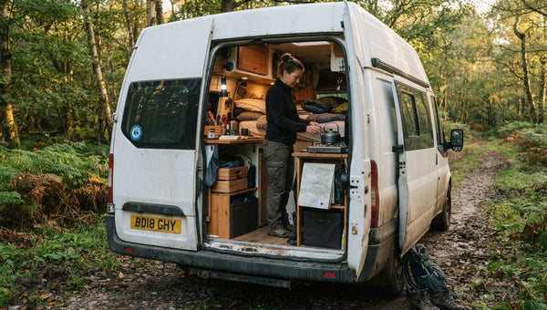 Forest stop campervan essentials in the UK