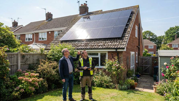 Home array solar panel output in the UK