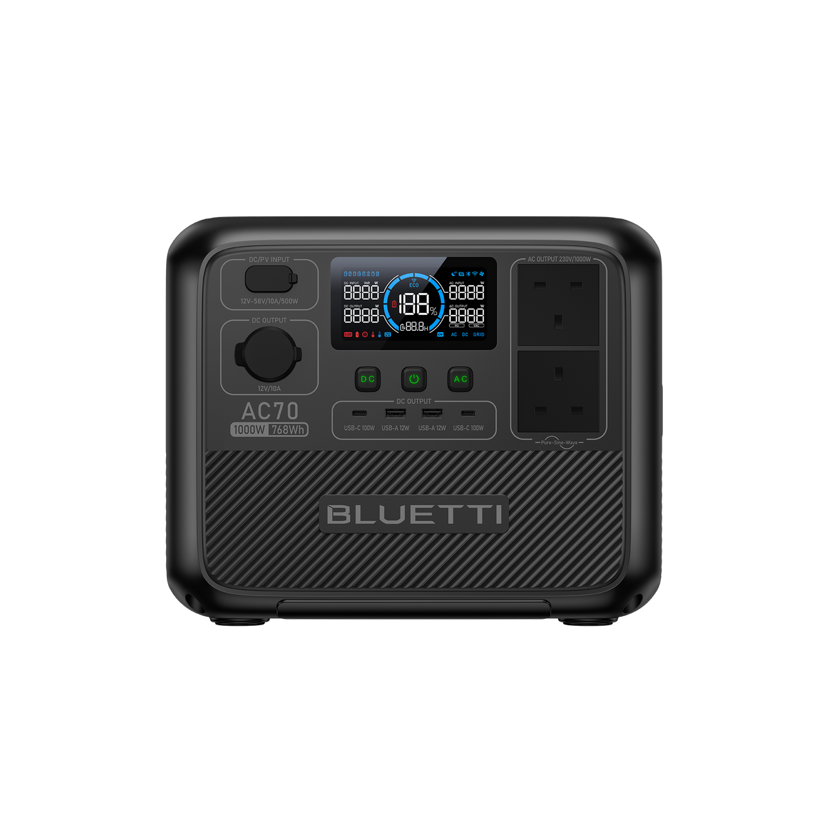 BLUETTI AC70 Portable Power Station | 1,000W 768Wh