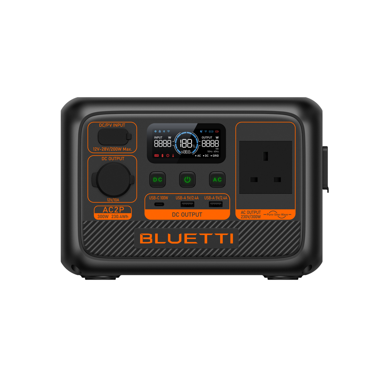 BLUETTI AC2P Portable Power Station | 300W 230Wh
