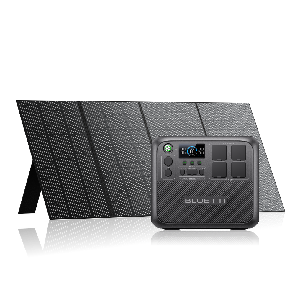 AC200L + 350W | 2,048 Wh Capacity | 350 W Solar Panel