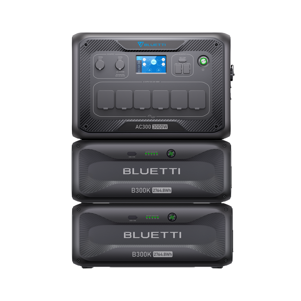 BLUETTI AC300 + B300K Home Battery Backup | 3,000W 2,764.8Wh