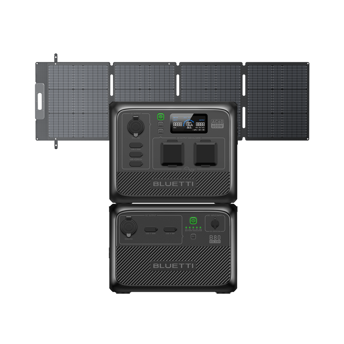 BLUETTI AC60+SP120L Solar Generator Kit