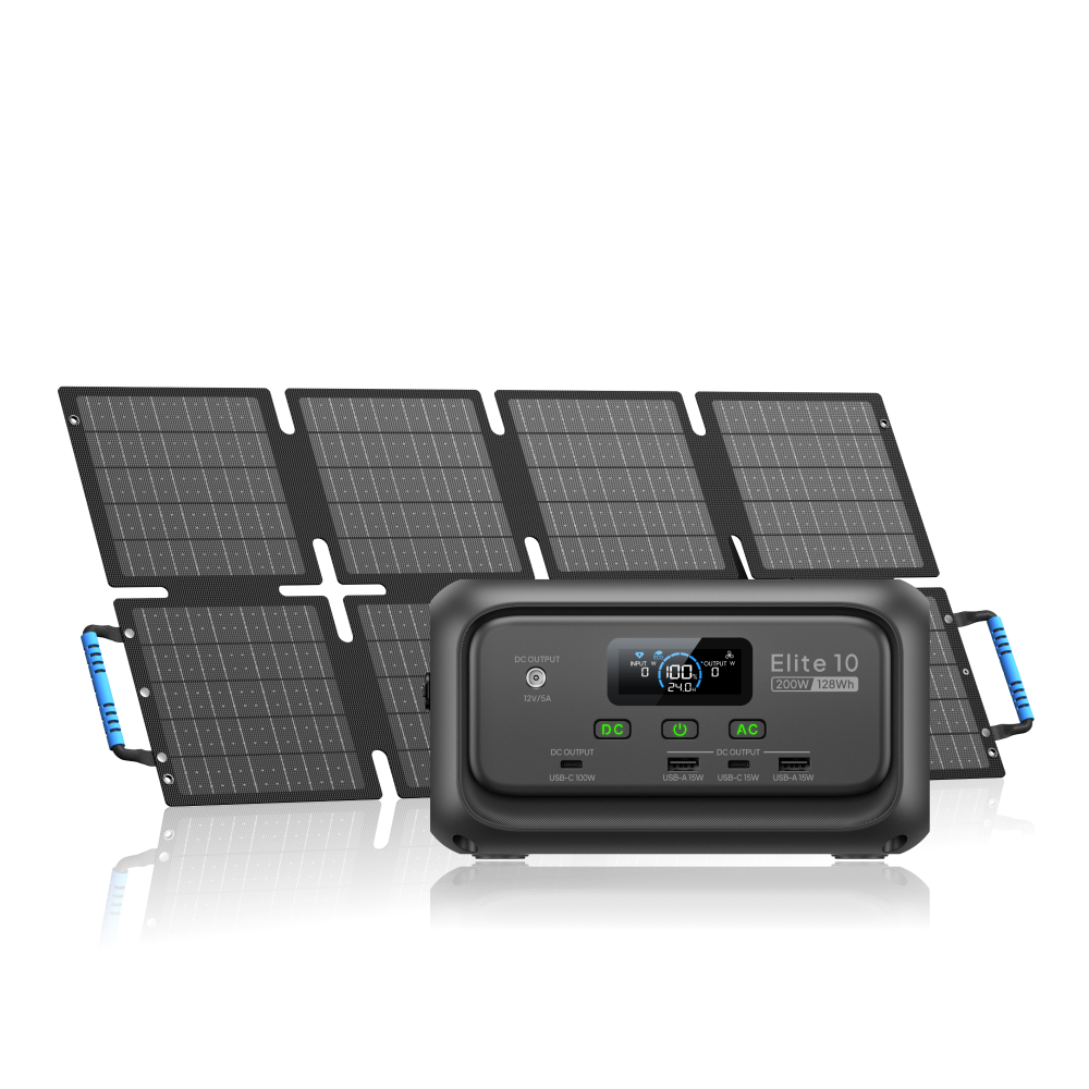 Elite 10 + 60W | 128 Wh Capacity | 60 W Solar Panel