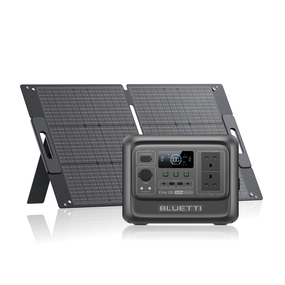 Elite 100 V2 + 100W | 1,024 Wh Capacity | 100 W Solar Panel