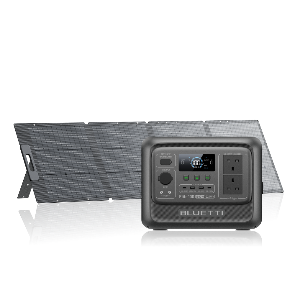 Elite 100 V2 + 200W | 1,024 Wh Capacity | 200 W Solar Panel