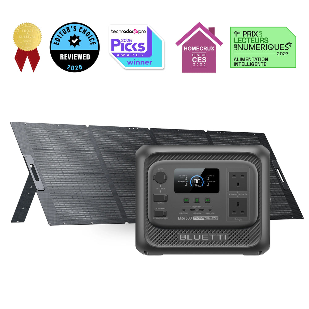 Elite 300 + 350W | 3,014.4 Wh Capacity | 350 W Solar Panel
