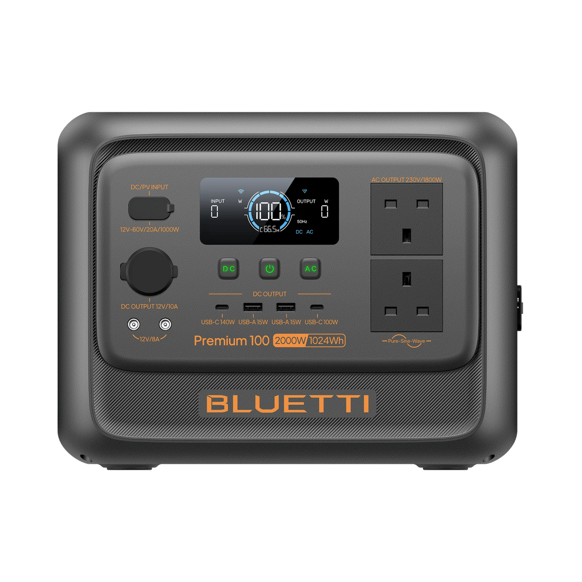 BLUETTI Premium 100 V2 Portable Power Station | 2,000W 1,024Wh
