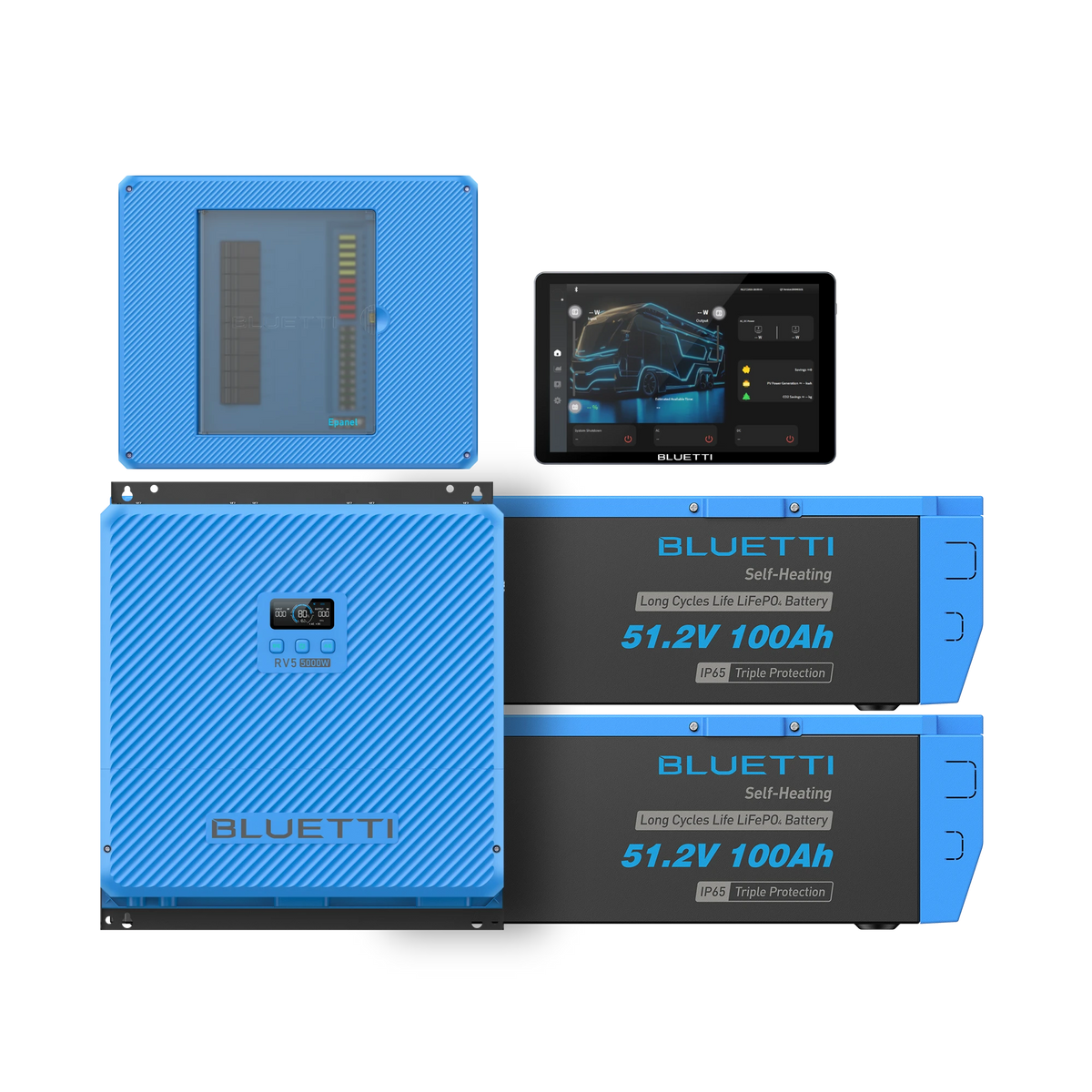 BLUETTI RV5+2/B4810+Epanel+Epad All-in-One RV Solar System