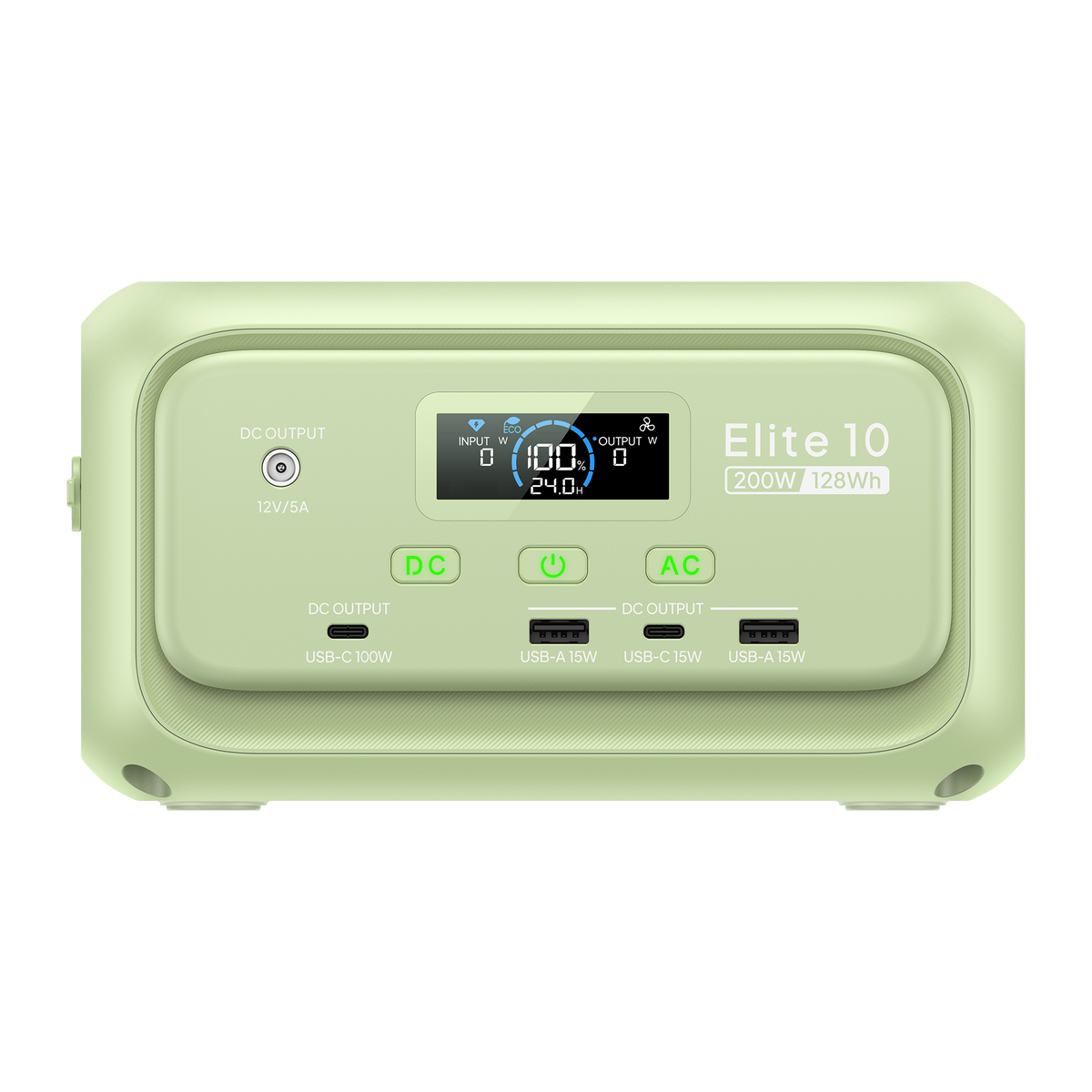 BLUETTI Elite 10  Portable Power Station | 200W 128Wh | Green